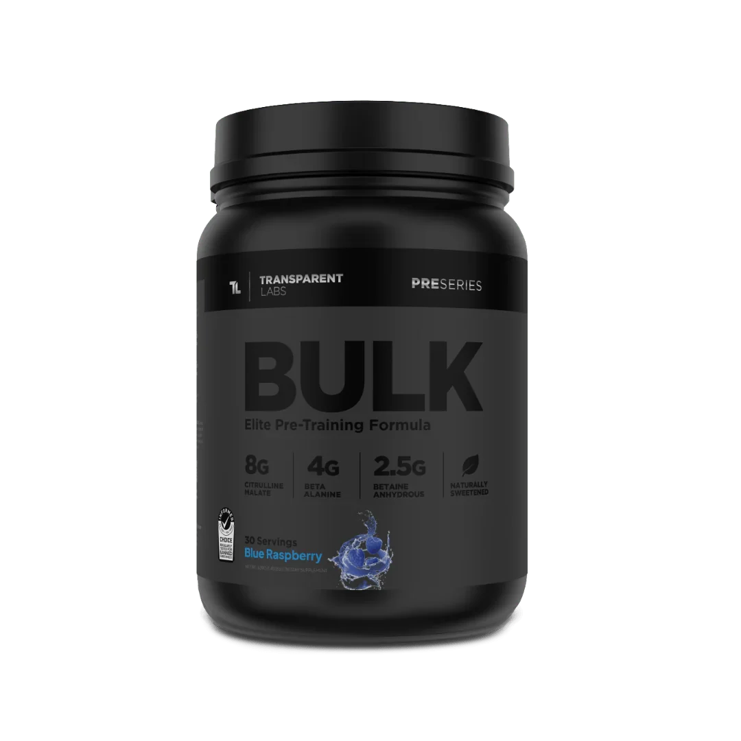 Transparent Labs Bulk Black Elite Pre Workout- 30 Servings
