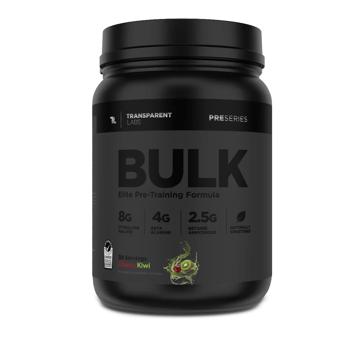 Transparent Labs Bulk Black Elite Pre Workout- 30 Servings