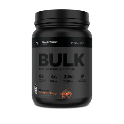 Transparent Labs Bulk Black Elite Pre Workout- 30 Servings