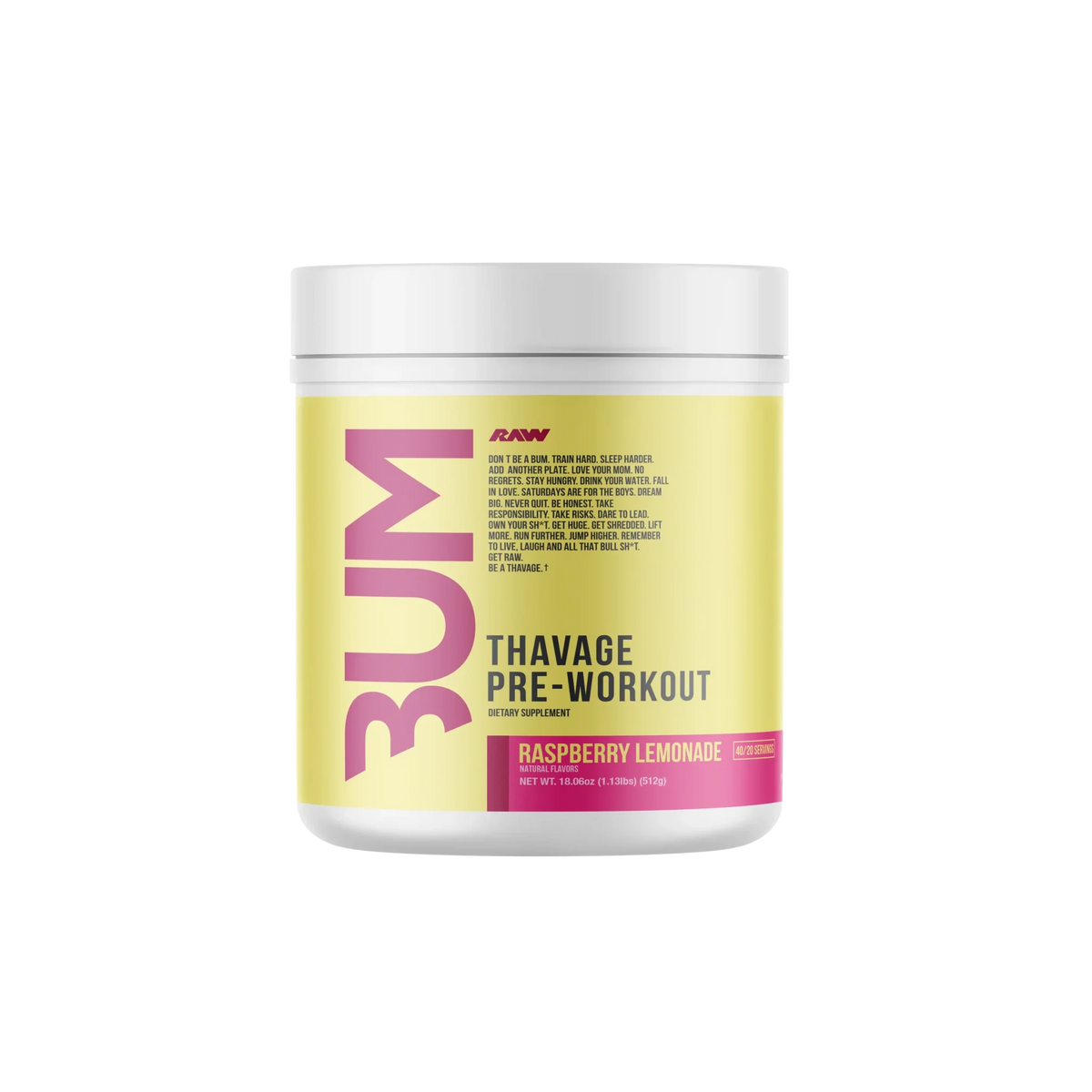 Raw Nutrition Bum Thavage Pre Workout