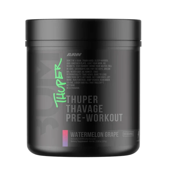 RAW Nutrition CBUM Thuper Thavage Pre-Workout – 400mg Caffeine