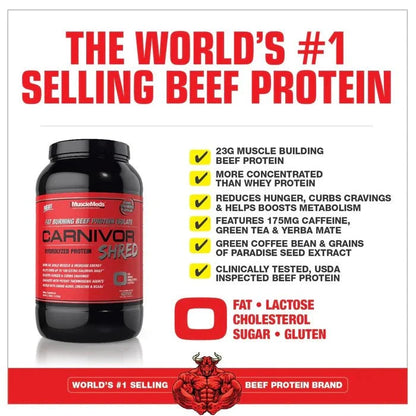 Muscle Meds Carnivor Shred Beef Protein Isolate