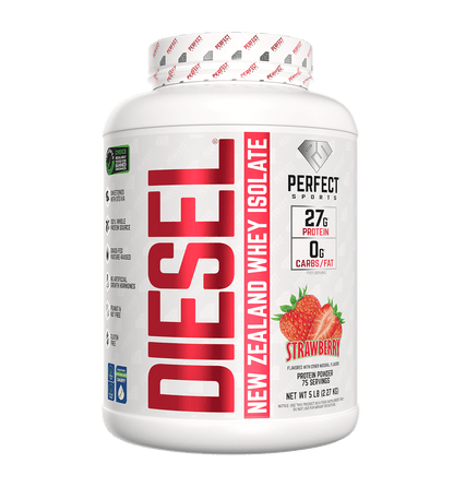Perfect Sports DIESEL New Zealand Grassfed Whey Protein Isolate 5 lbs