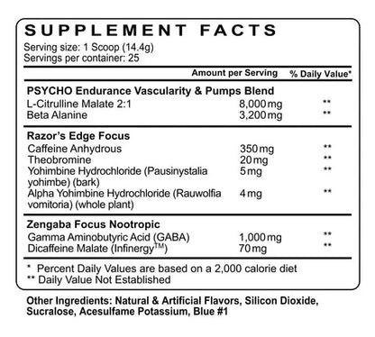 Psycho Pharma Edge of Insanity Pre Workout