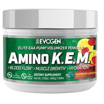 Evogen Amino K.E.M. EAA | Essential Amino Acids + BCAAs + Hydration & Recovery Formula