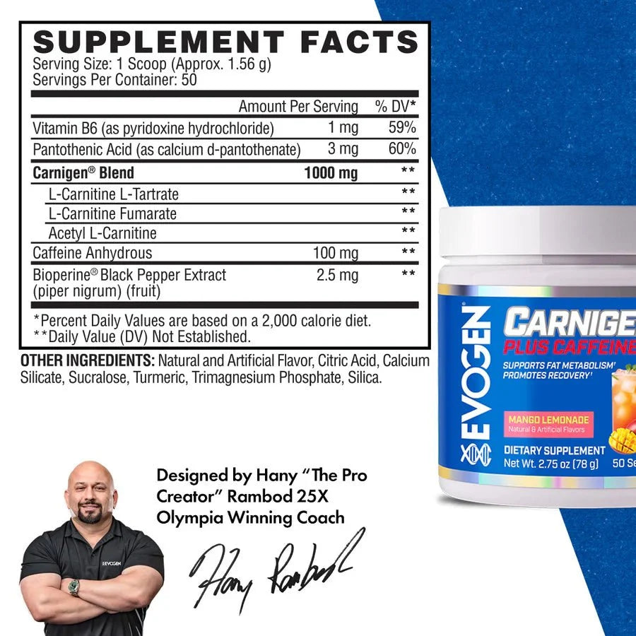 Evogen Carnigen Plus Caffeine Powder
