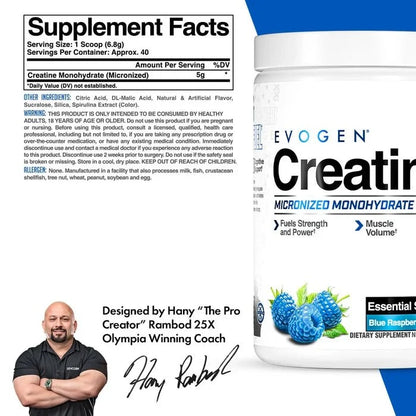 Evogen Micronized Creatine Monohydrate 40 Servings