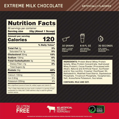 Optimum Nutrition Gold Standard 100% Whey Protein Powder - 5.64 lbs