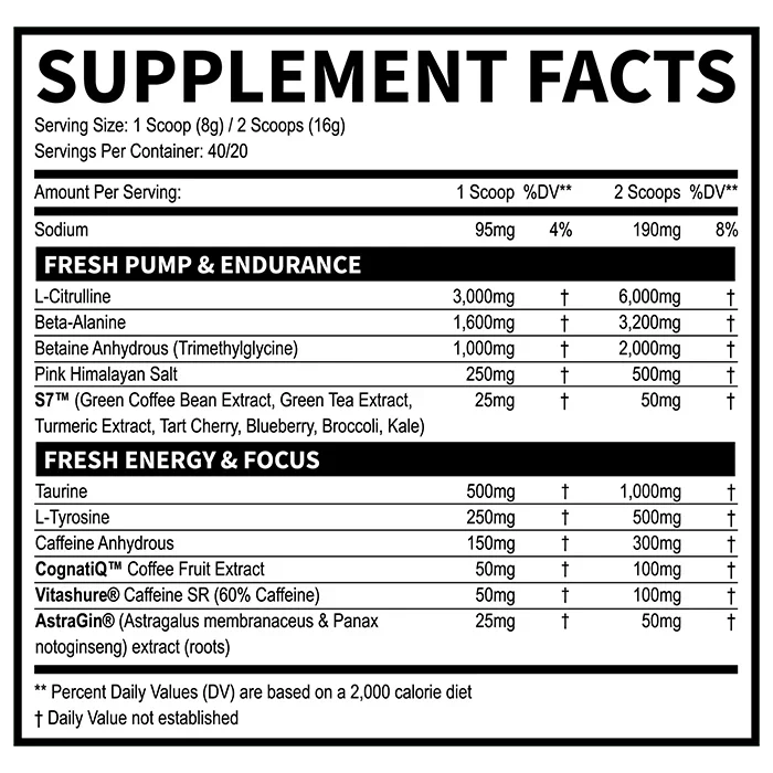 Fresh Pre- 40 Servings