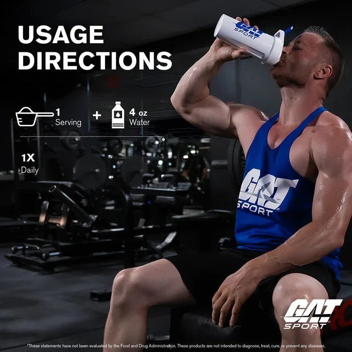 GAT Sport Creatine Monohydrate Powder | 100% Pure Micronized Creatine | Unflavored - 100 Servings