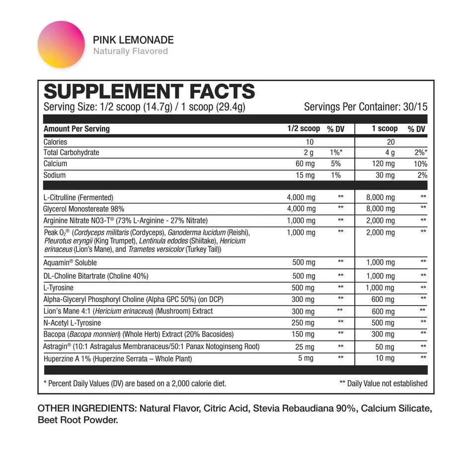 HD Muscle Pre HD Elite Stim Free Pre Workout