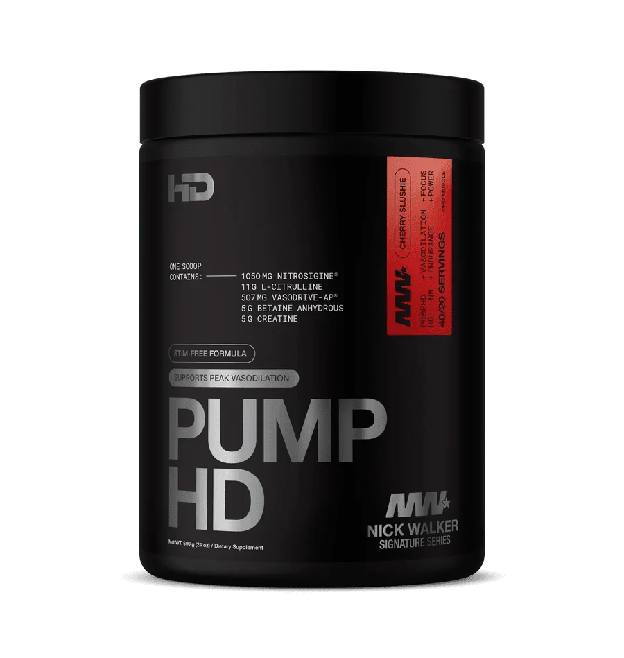 HD Muscle PumpHD – Stimulant-Free Pre-Workout | Cherry Slushie Flvr