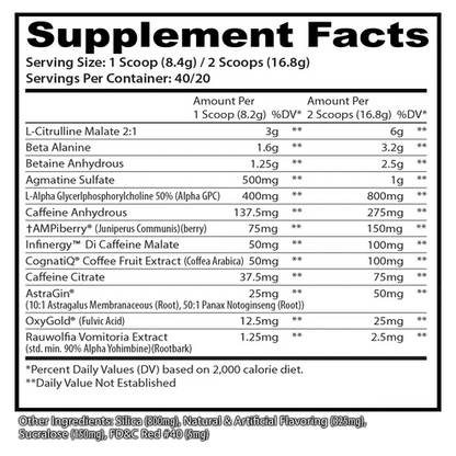 Insane Labz Psychotic X -40 Servings