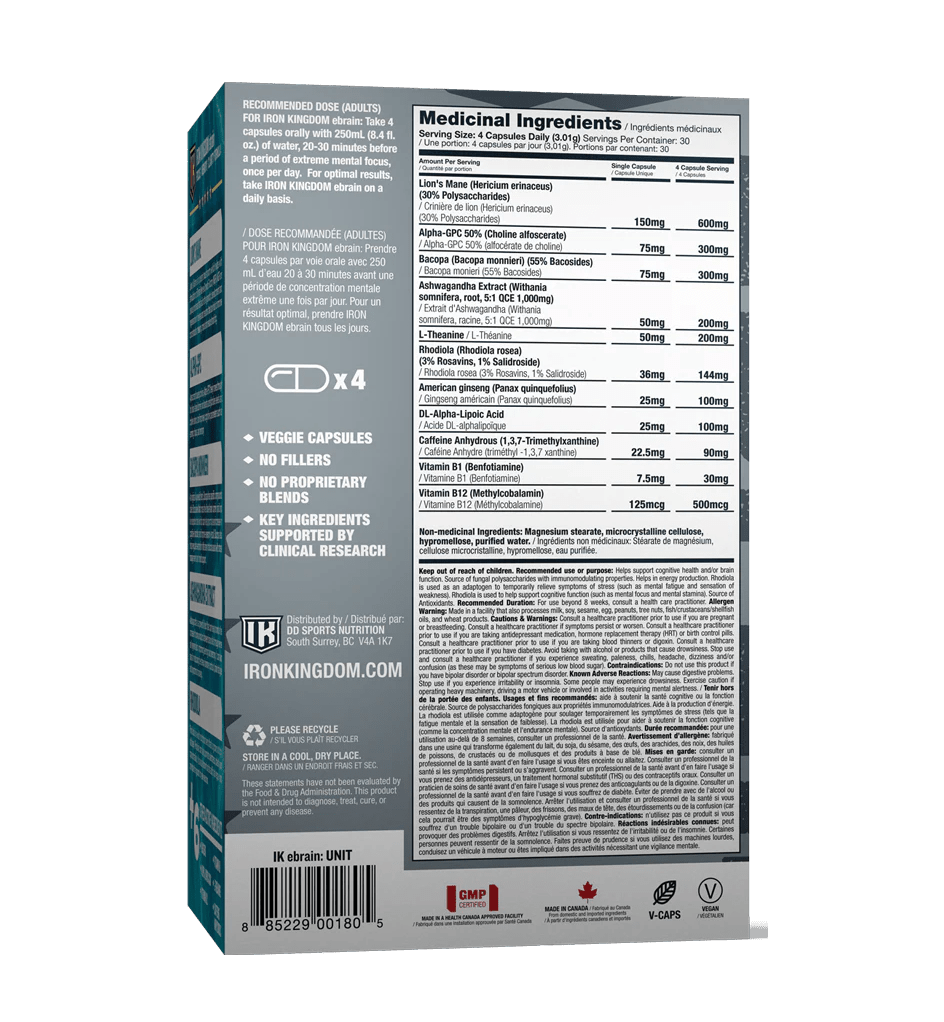 Iron Kingdom Ebrain Premium Nootropic