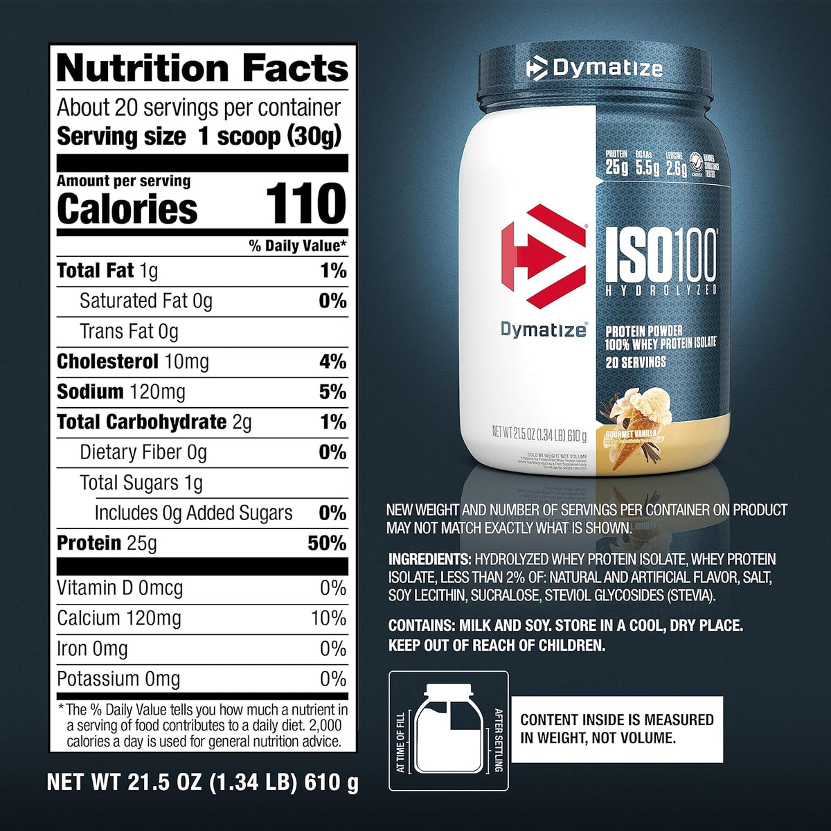 Dymatize ISO 100 Whey Isolate-20 Servings