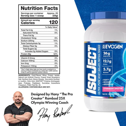 Evogen IsoJect Whey Protien