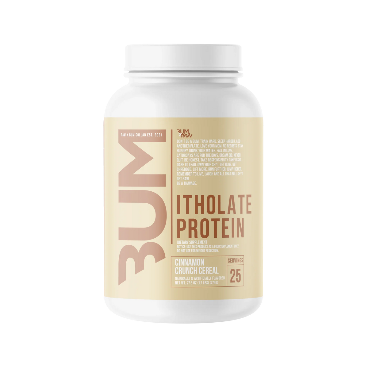 Raw Nutrition Bum Itholate Protein 25 Servs