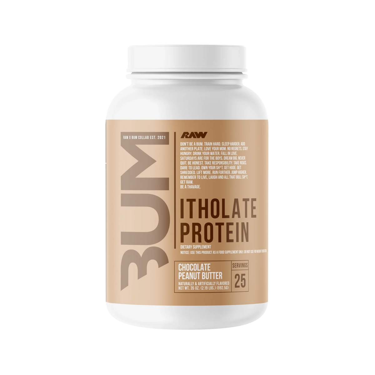 Raw Nutrition Bum Itholate Protein 25 Servs