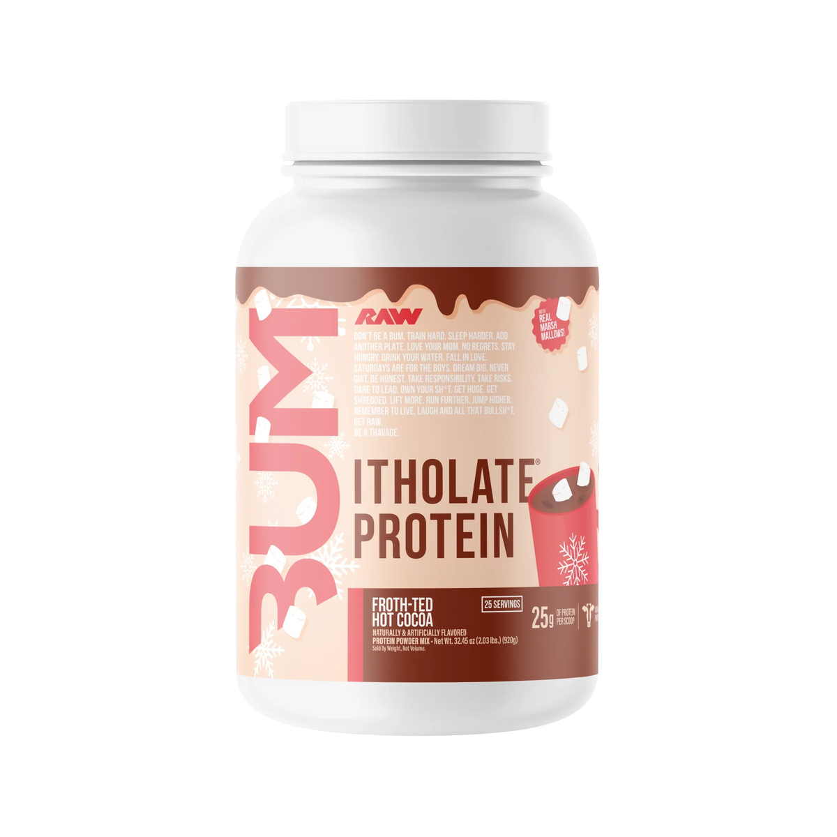 Raw Nutrition Bum Itholate Protein 25 Servs