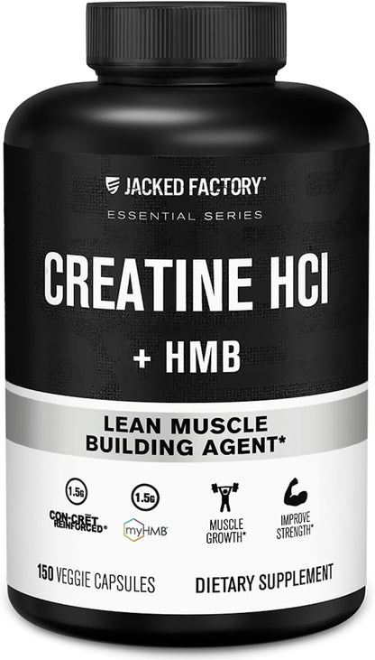 Jacked Factory Creatine HCl + HMB Capsules | CON-CRET® Creatine HCl & myHMB®