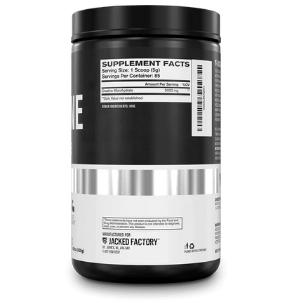 Jacked Factory Creatine Monohydrate Powder | 5g Micronized Creatine