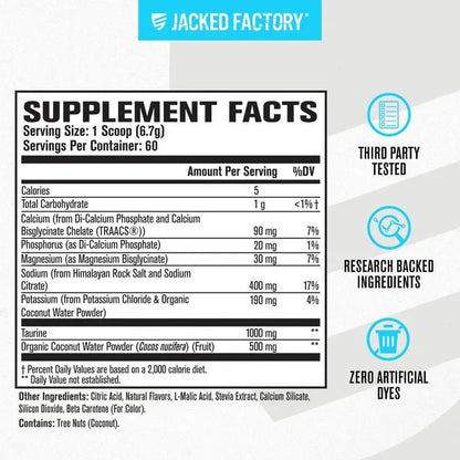 Jacked Factory HydraSurge Natural Electrolyte Powder