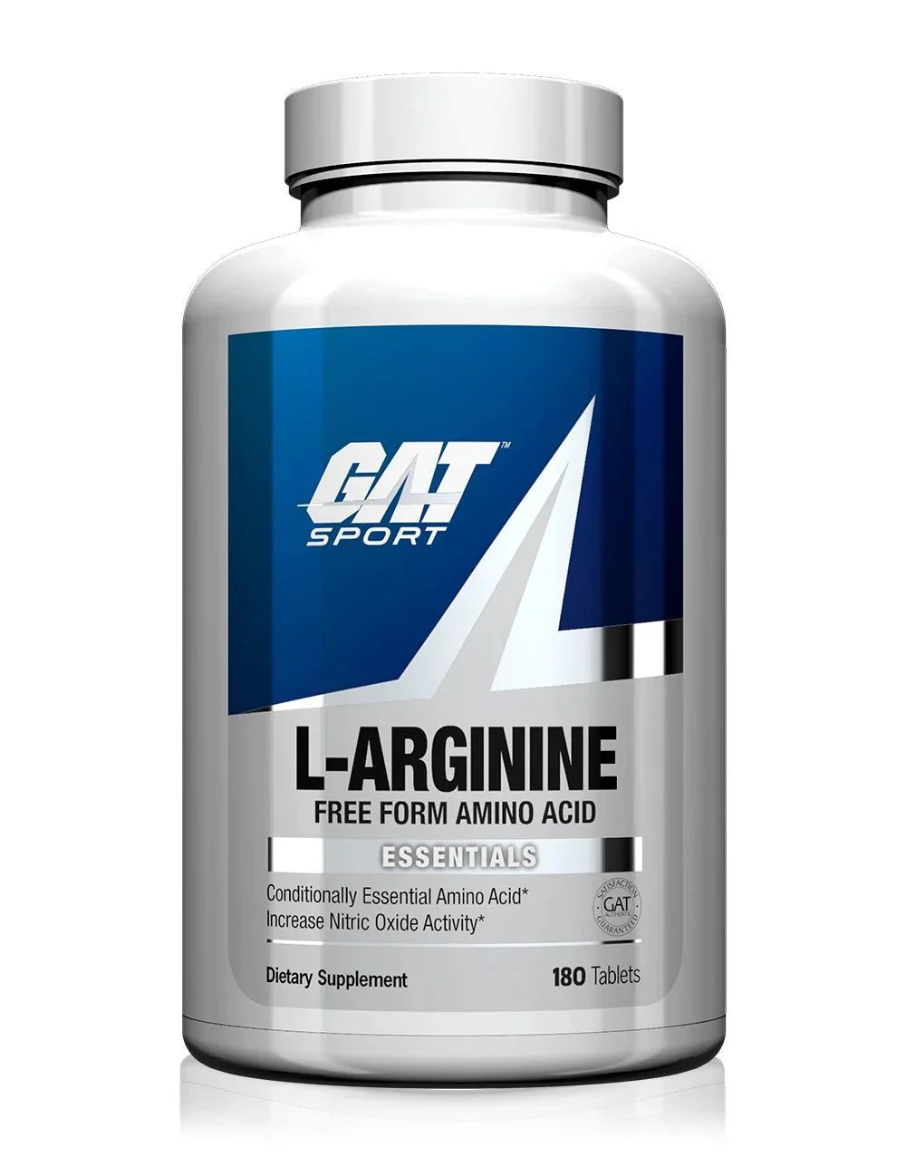 GAT Sport L-Arginine 180 Tablets | Nitric Oxide Booster for Muscle Pumps, Blood Flow & Workout Performance