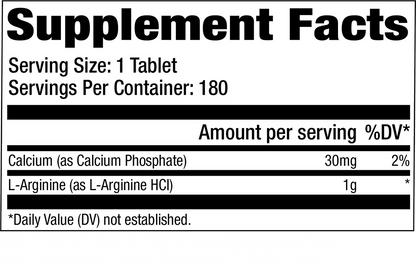 GAT Sport L-Arginine 180 Tablets | Nitric Oxide Booster for Muscle Pumps, Blood Flow & Workout Performance