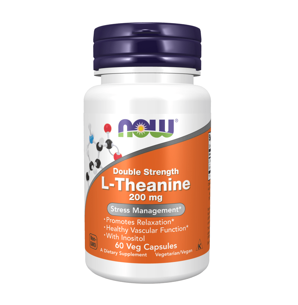 L-Theanine Double Strength 200 mg - 60 Veg Capsules