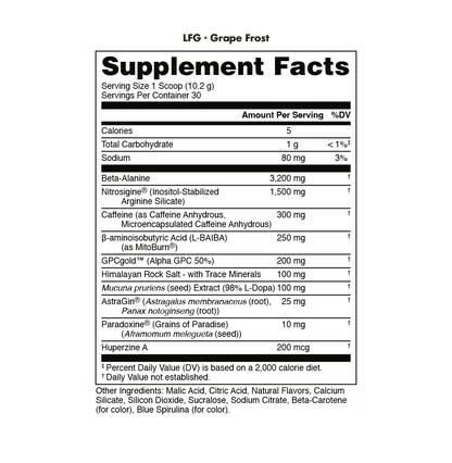 Bucked Up LFG Burn Thermogenic Pre-Workout
