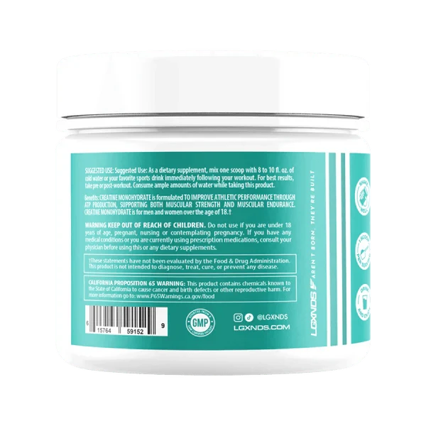 LGXNDS 100% Pure Creatine Monohydrate 30 Servings