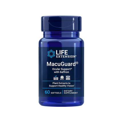 Life Extension MacuGuard Ocular Support with Saffron – Eye Health Supplement