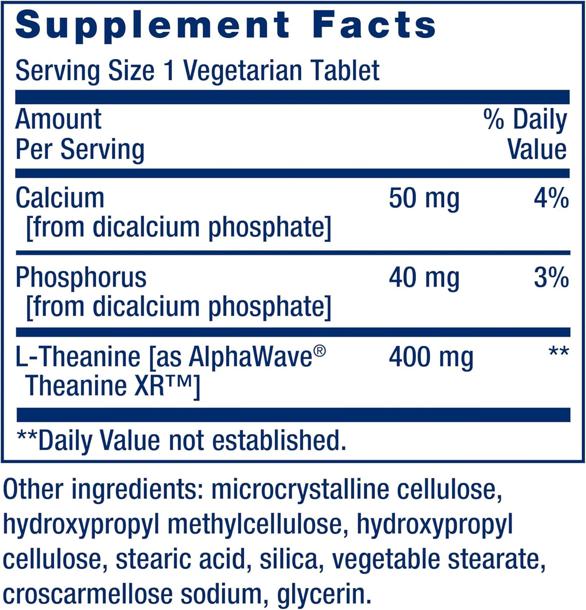 Life Extension Theanine XR™ Stress Relief