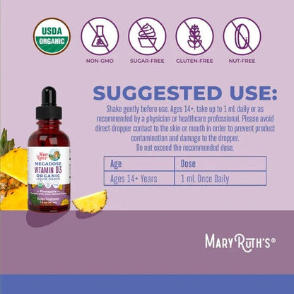 Mary Ruth's Organic Megadose D3 Liquid Drops
