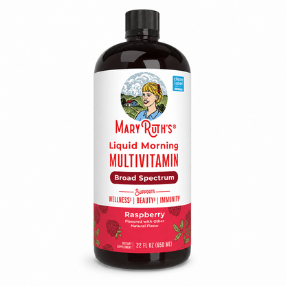 MaryRuth's Liquid Morning Multivitamin| Raspberry Flavor| 22 fl. oz.