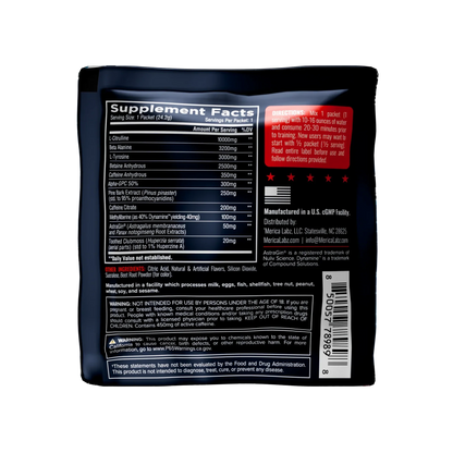 Merica Labz F-TYRANNY Pre Workout (Strawberry Lemonade) Sampler Pack