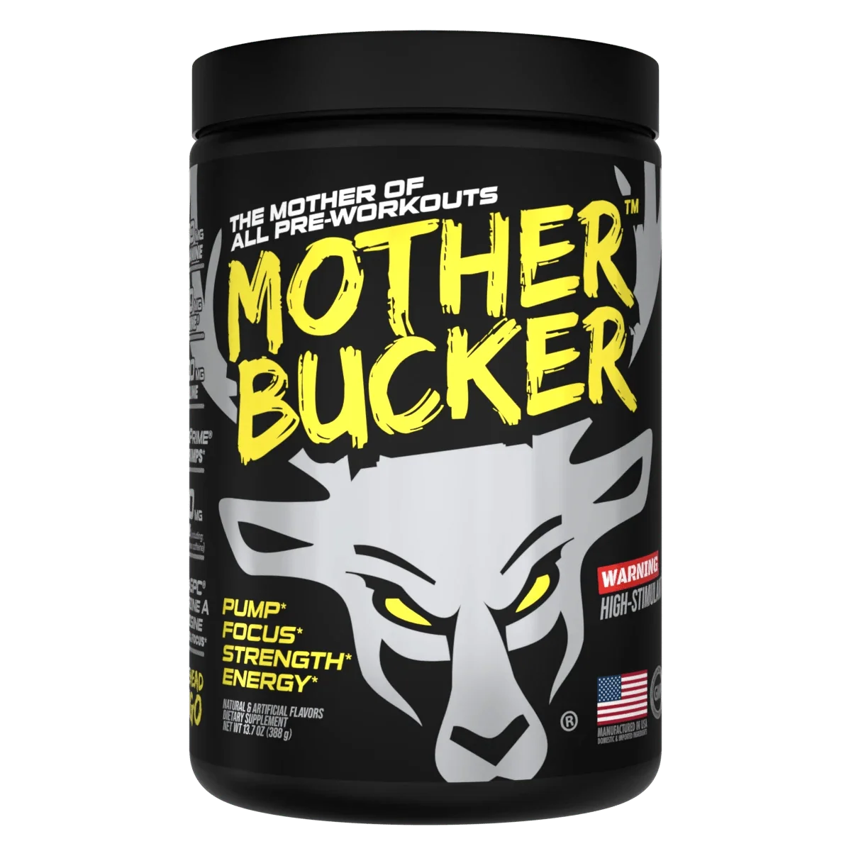 Bucked Up Mother Bucker Pre-Workout | 400mg Caffeine for Extreme Energy, Focus & Pumps