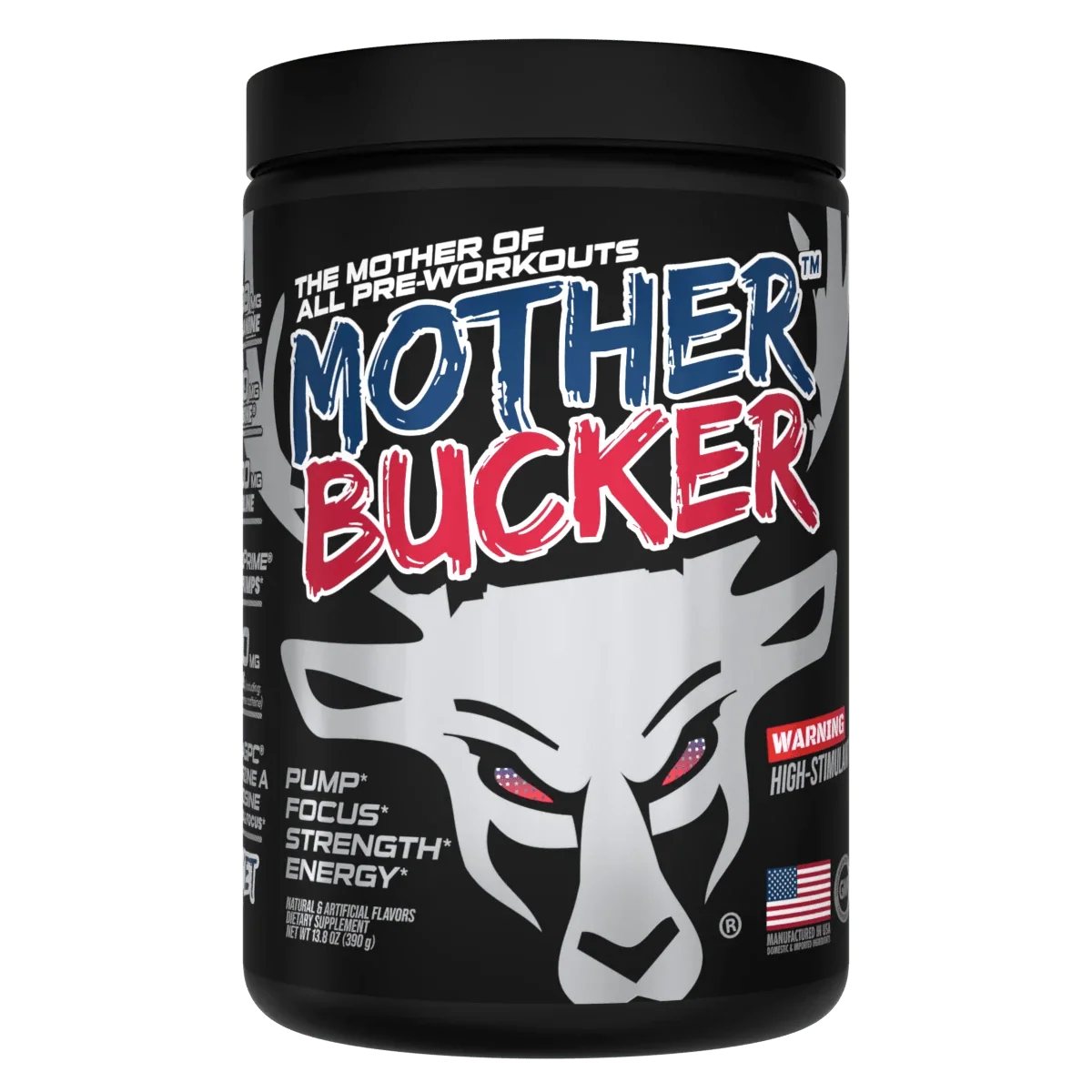 Bucked Up Mother Bucker Pre-Workout | 400mg Caffeine for Extreme Energy, Focus & Pumps