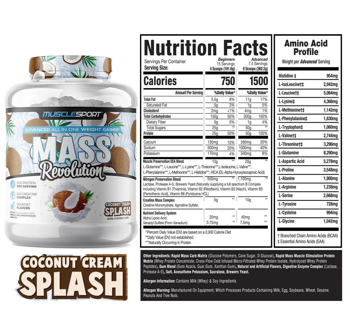 Muscle Sport Mass Revolution 6 Lbs