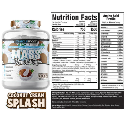 Muscle Sport Mass Revolution 6 Lbs