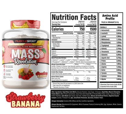 Muscle Sport Mass Revolution 6 Lbs