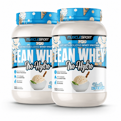 MuscleSport Lean Whey Iso Hydro with CLA, MCTs & L-Carnitine - 2lbs