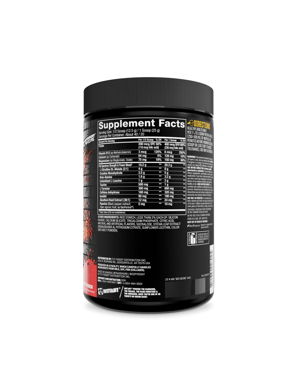 Mutant ALL- IN Full Dose Pre Workout