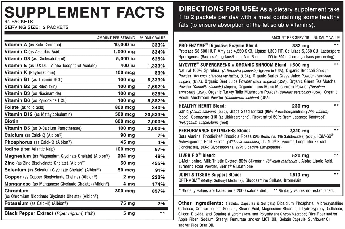 MyoVite Multi Vitamins 44packs