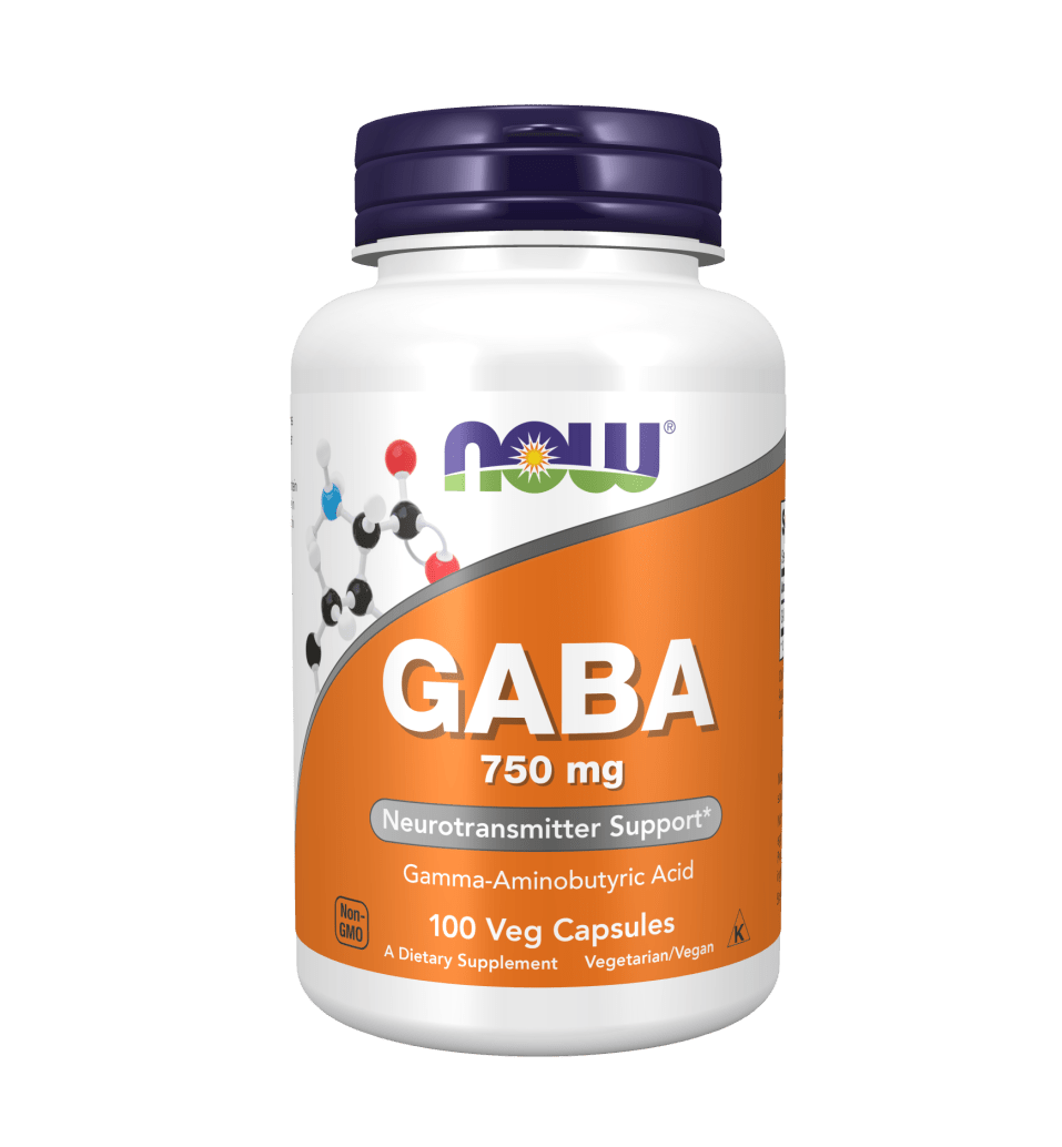Now GABA 750 Mg  100 V Caps