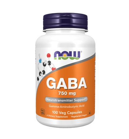 Now GABA 750 Mg  100 V Caps
