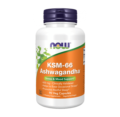 Now KSM-66 Ashwagandha® 90 Veg Capsules