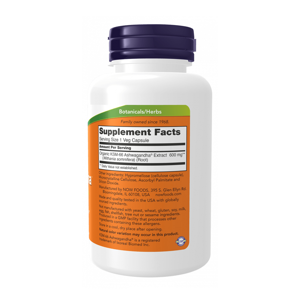 Now KSM-66 Ashwagandha® 90 Veg Capsules
