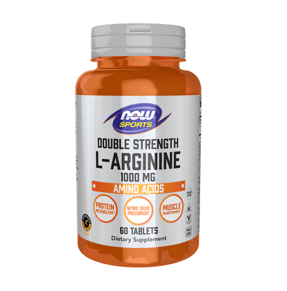 Now L-Arginine Double Strength 1000 mg - 60 Tablets