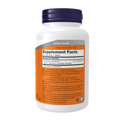Now L-Carnitine 1000mg (50 tabs)